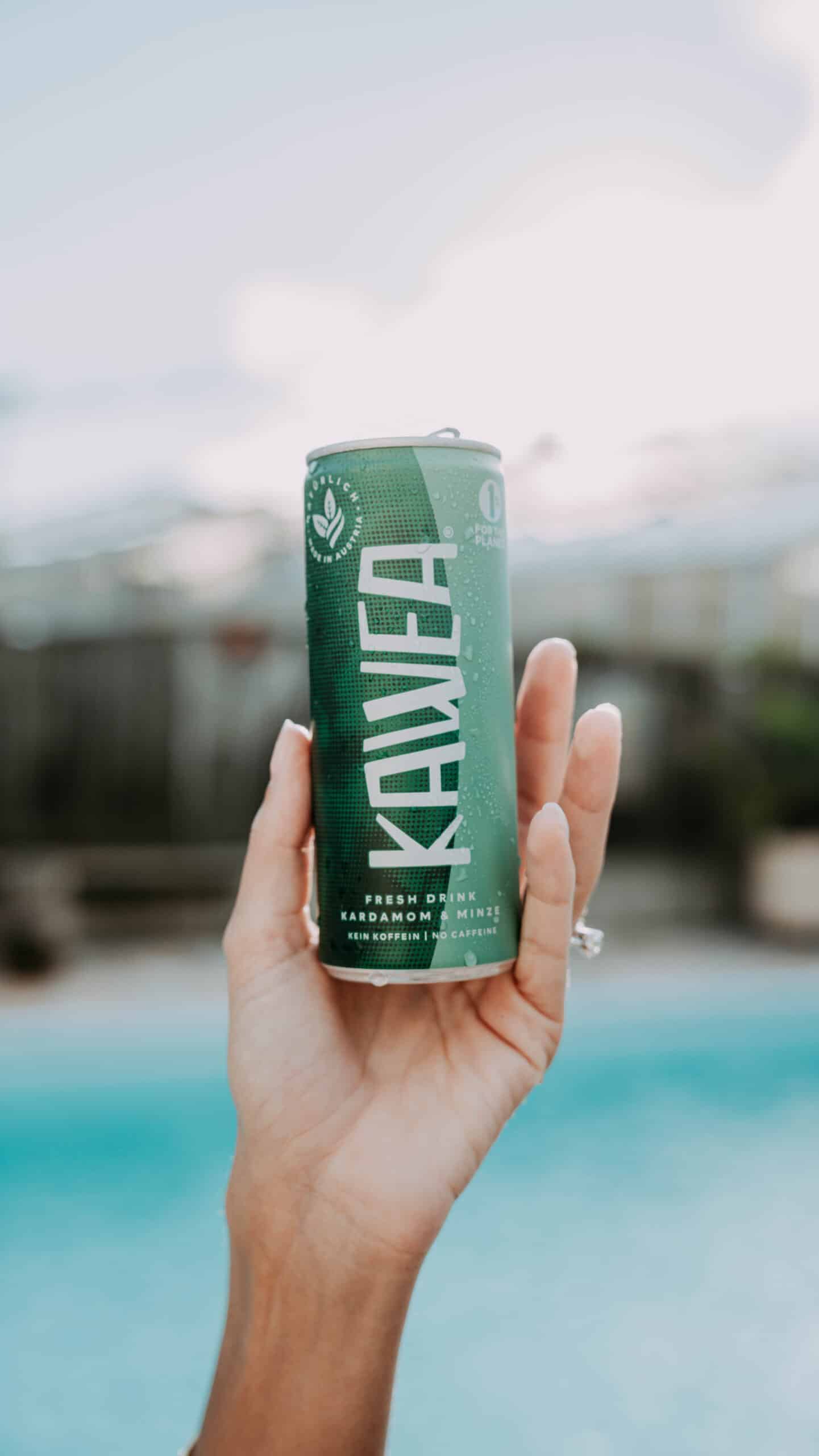 Kawea drink with no caffeine and taurin